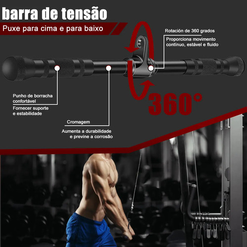 Kit 10 Puxadores Anatômicos Academia Musculação C/ 8 Ganchos