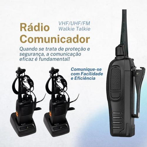 Kit 10 Radio Walk Talk Comunicador 16 Ch Baofeng 777s Ht