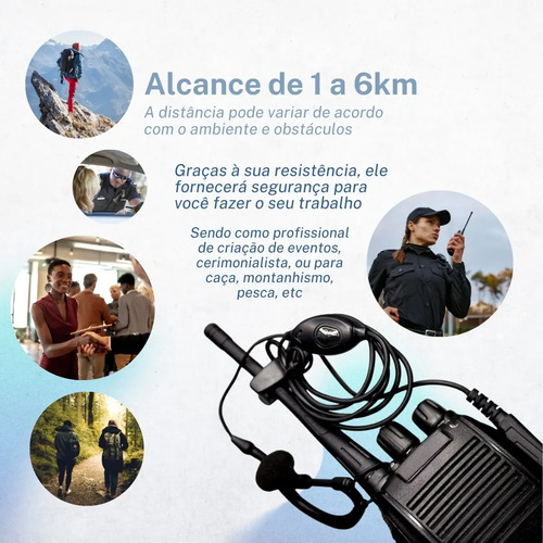 Kit 10 Radio Walk Talk Comunicador 16 Ch Baofeng 777s Ht