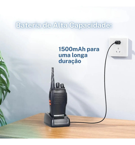 Kit 10 Radio Walk Talk Comunicador 16 Ch Baofeng 777s Ht