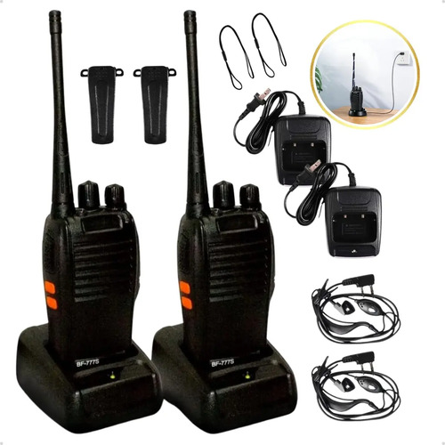 Kit 10 Radio Walk Talk Comunicador 16 Ch Baofeng 777s Ht