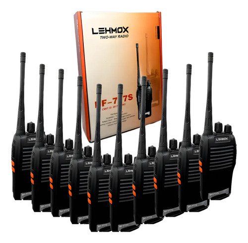 Kit 10 radios comunicadores baofeng bf 777s uhf 400 470mhz p