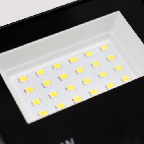 Kit 10 Refletores LED GRM Eco Pro 100W Com Luz Branco-Frio