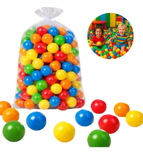 Kit 100 bolinhas para piscina coloridas 5 cores nao amassam
