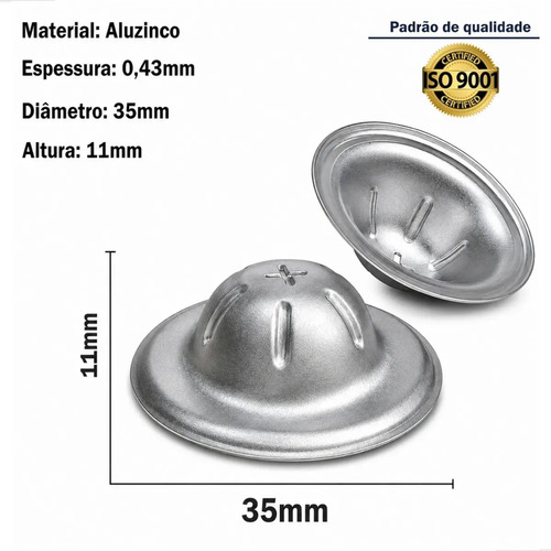 Kit 1000 Protetor De Cabeça De Parafuso Telhas Metálicas Galvanizado Capinha Vedação Anti Ferrugem E Infiltração Jabuti Shop