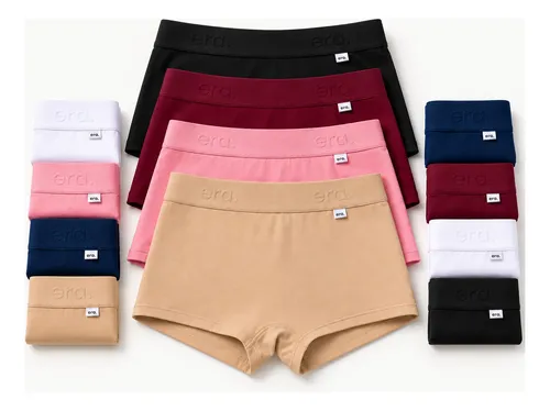 Kit 12 calcinhas algodao premium era power up cueca feminina