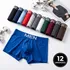 Kit 12 cueca boxer masculina microfibra adulto premium 1