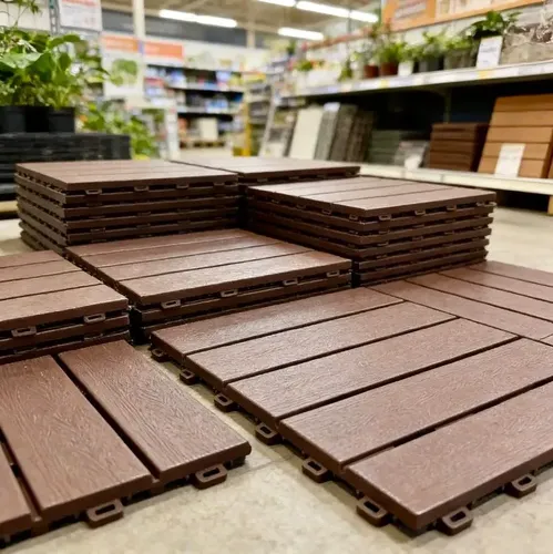 Kit 12 deck modular plastico encaixe rapido 30x30