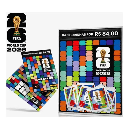 Kit 12 envelopes com 84 figurinhas copa do mundo 2026 1 1