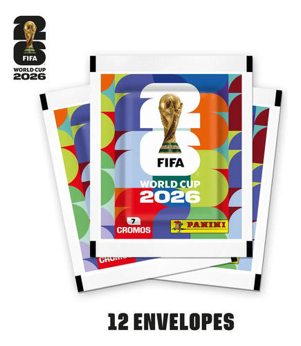 Kit 12 envelopes com 84 figurinhas copa do mundo 2026 1