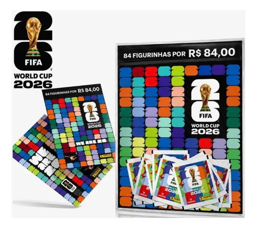 Kit 12 envelopes com 84 figurinhas copa do mundo 2026 1