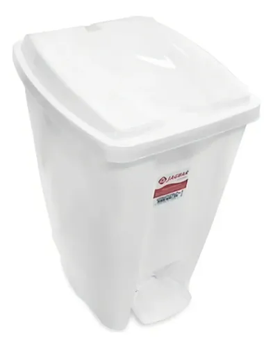 Kit 12 Lixeiras Branca 20 Litros Com Pedal Tampa Hospitalar