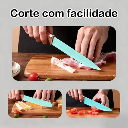 Kit 19 Utensílios Para Cozinha Com Tábua E Espátula Preto