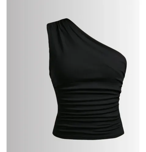 Kit 2 Blusa Feminina Elegante Mula Manga Assimétrica Casual