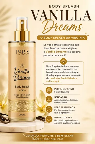 Kit 2 Body Splash Da Virginia Fonseca 200ml Perfume Feminino