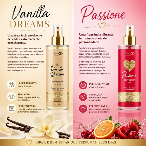 Kit 2 Body Splash Da Virginia Fonseca 200ml Perfume Feminino