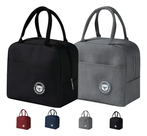 Kit 2 bolsa marmita termica lancheira academia trabalho dia