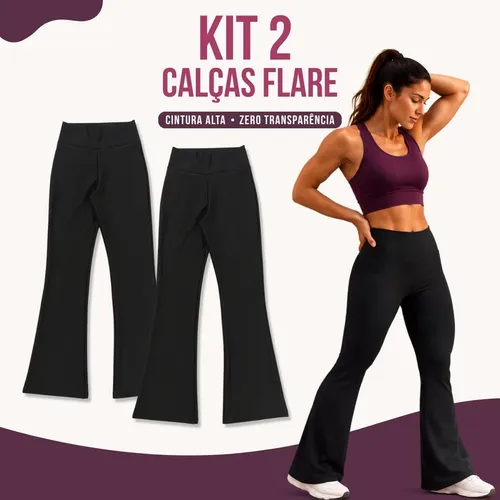 Kit 2 calca legging bailarina zero transparencia grossa