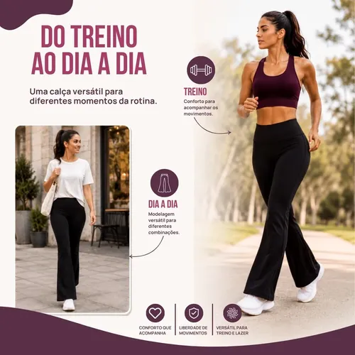 Kit 2 Calça Legging Bailarina Zero Transparência Grossa