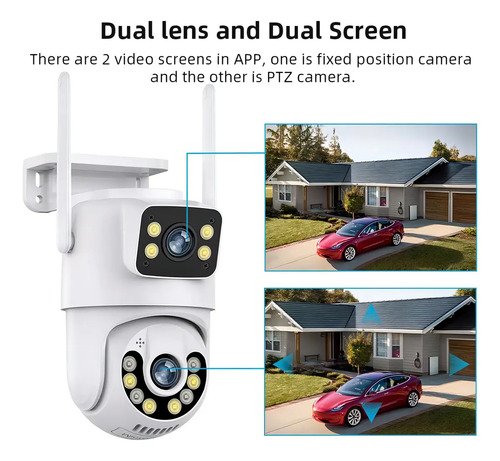 Kit 2 Camera Segurança A29 Yoosee Prova D'agua Lente Dupla Cor Branco Estary Shop