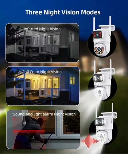 Kit 2 Camera Segurança A29 Yoosee Prova D'agua Lente Dupla Cor Branco Estary Shop