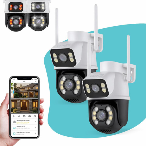 Kit 2 camera seguranca ip externa wifi a28 a31 app icsee pro