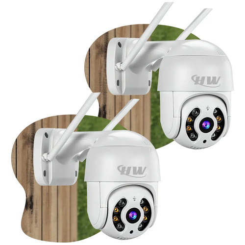 Kit 2 camera seguranca ip interna externa wifi icsee infrave 1
