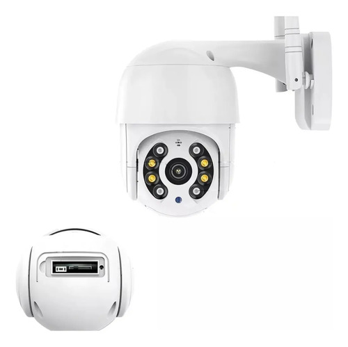 Kit 2 Câmeras de Segurança iCSee A8 PTZ Wi-Fi com Visão Noturna para Exterior e Interior