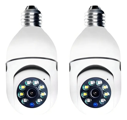 Kit 2 cameras seguranca 360 jortan wifi ip hd visao noturna
