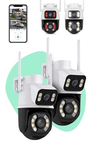 Kit 2 cameras seguranca ip casenn a28 3mp wi fi p area exter