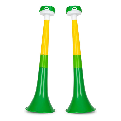 Kit 2 cornetas vuvuzela grande torcida copa 2026 brasil 1