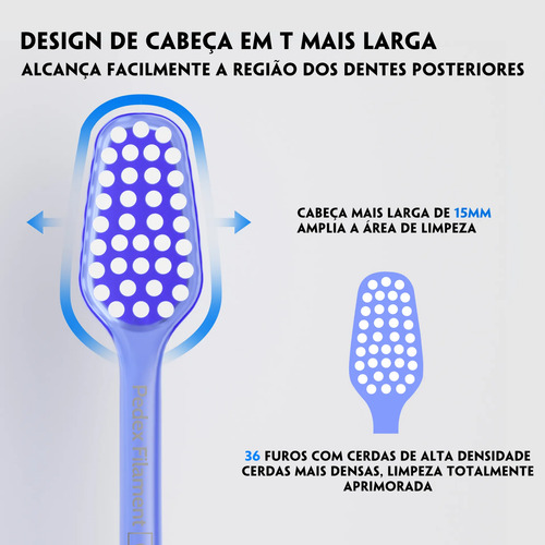 Kit 2 Escovas Ultra Macias Toyadent Pro 5000 Cerdas