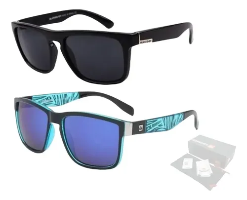 Kit 2 oculos de sol masculino uv400 quiksilver promocao nf