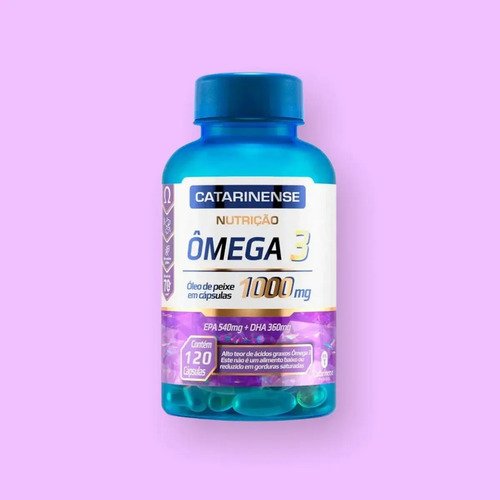 Kit 2 Ômega 3 Catarinense 1000mg Com 120 Capsulas Sabor Sem Sabor