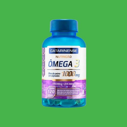 Kit 2 Ômega 3 Catarinense 1000mg Com 120 Capsulas Sabor Sem Sabor