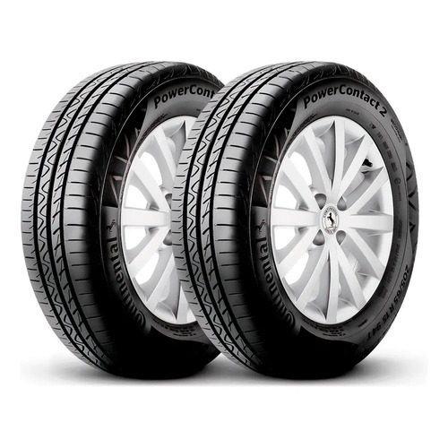Kit 2 pneus 17565r14 continental powercontact 2 82t aro 14