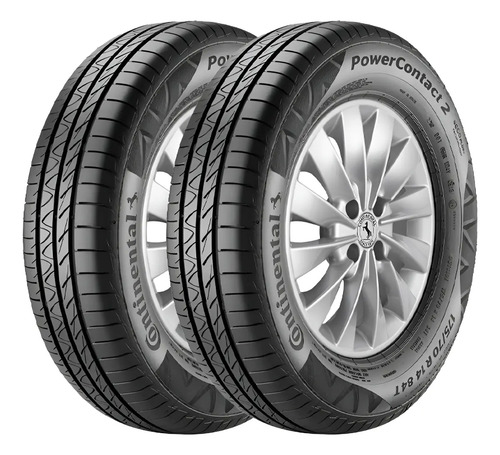Kit 2 pneus 19555r16 continental powercontact 2 87h aro 16