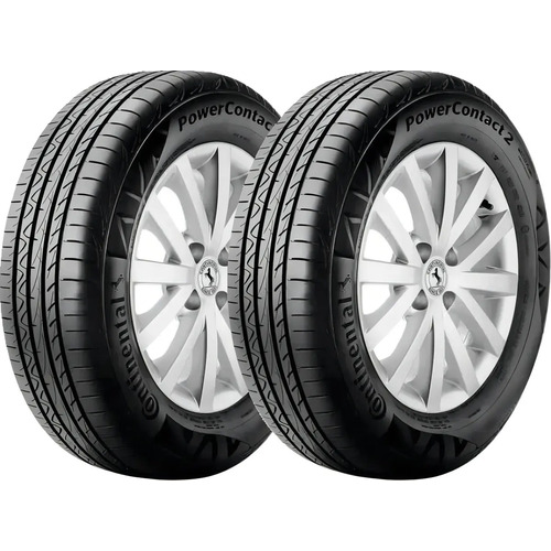 Kit 2 pneus 20555r16 continental powercontact 2 91v aro 16 1