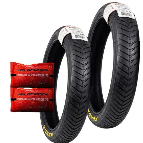 Kit 2 pneus kenda kraze 20x40 chopper fat bike 2 camaras vel