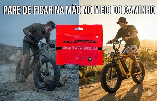 Kit 2 Pneus Kenda Kraze 20x4.0 Chopper Fat Bike + 2 Câmaras Veloforce Bicicleta Elétrica