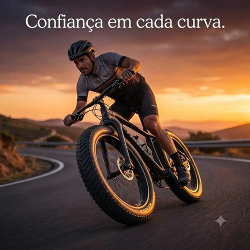 Kit 2 Pneus Kenda Kraze 20x4.0 Chopper Fat Bike + 2 Câmaras Veloforce Bicicleta Elétrica