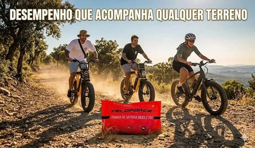 Kit 2 Pneus Kenda Kraze 20x4.0 Chopper Fat Bike + 2 Câmaras Veloforce Bicicleta Elétrica