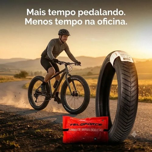 Kit 2 Pneus Kenda Kraze 20x4.0 Chopper Fat Bike + 2 Câmaras Veloforce Bicicleta Elétrica