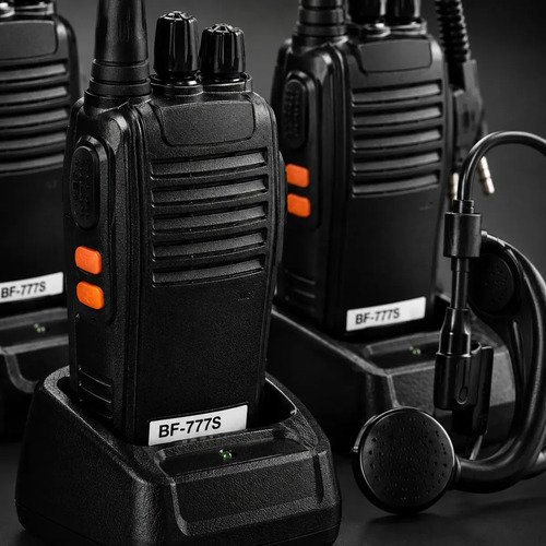 Kit 2 Rádlos Comunicadores Bf-777s Alta Performance Wk Te Profissional Esportivo Sem Fio Alta Segurança Comunicação 400 ~ 470mhz 16ch Ht W Tk