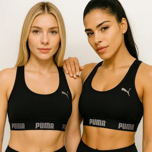 Kit 2 tops puma original alta sustentacao academia fitness