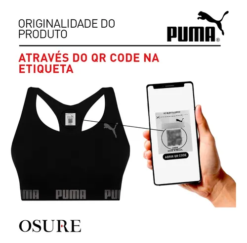 Kit 2 Tops Puma Original Alta Sustentação Academia Fitness