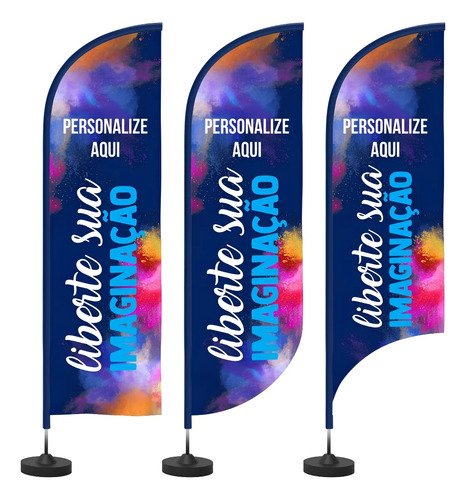 Kit 2 windbanner flag dupla face band comp hastebasetect