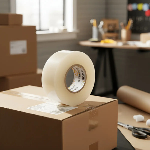 Kit 20 Rolos Fitas Adesiva Larga Transparente 500metros