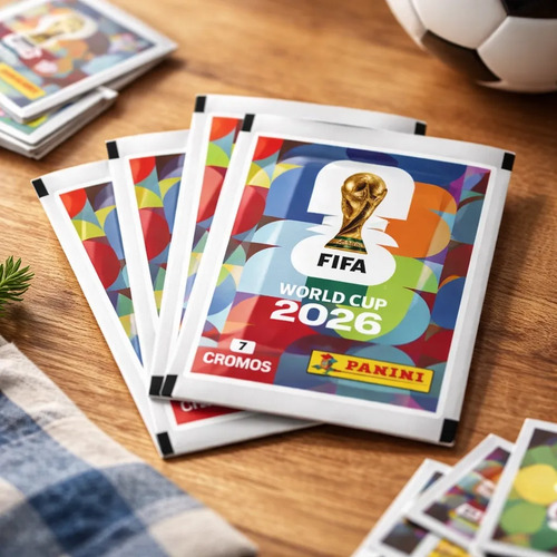 Kit 21 Figurinhas Álbum Copa Do Mundo 2026 - 3 Pacotes