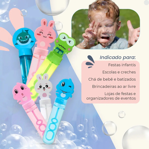 Kit 24 Bolha De Sabão Bolhinha Lembrancinha Aniversário Fazedor De Bolhas De Sabão Lança Bolha Gigante Criança Infantil Kit Brinquedos Atacado Babuu Brinquedos Educativos